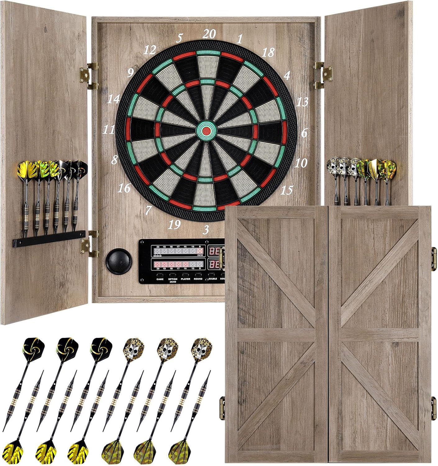 ^Electronic Dart Board, Decora - огляд і ціна Electronic Dartboard Cabinet