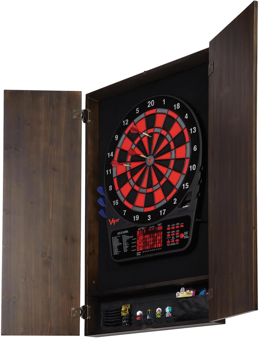 ^Viper Metropolitan Solid Wood - огляд і ціна Electronic Dartboard Cabinet